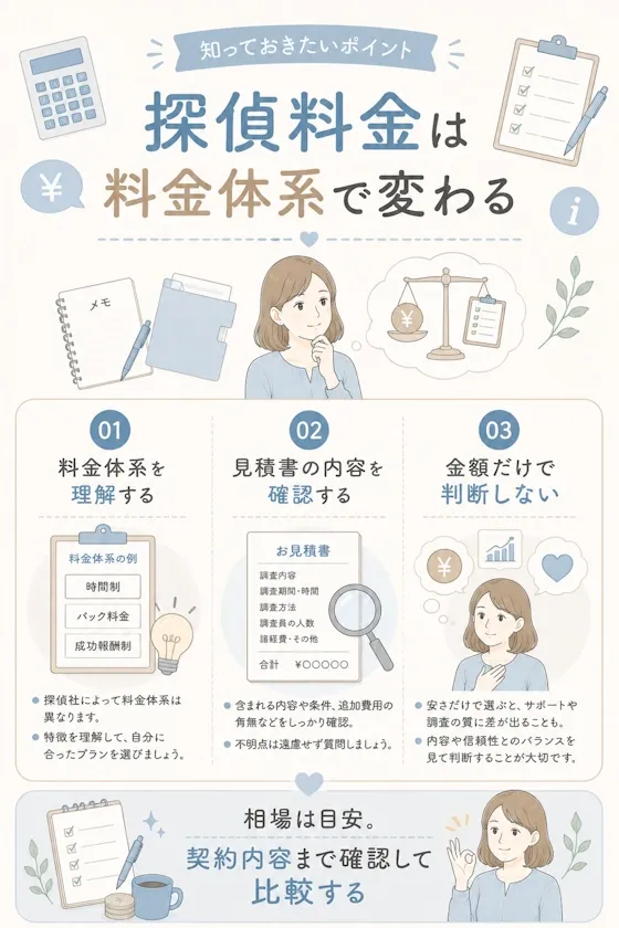 探偵料金の考え方