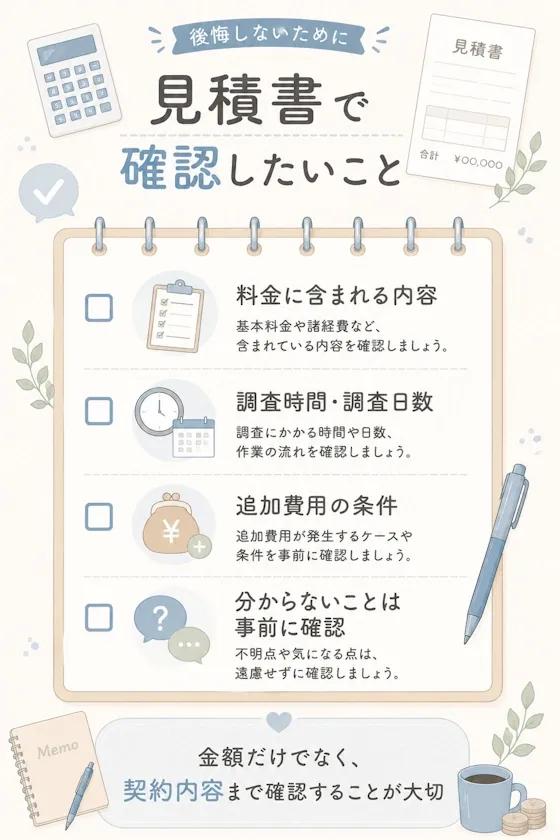 見積書チェックポイント
