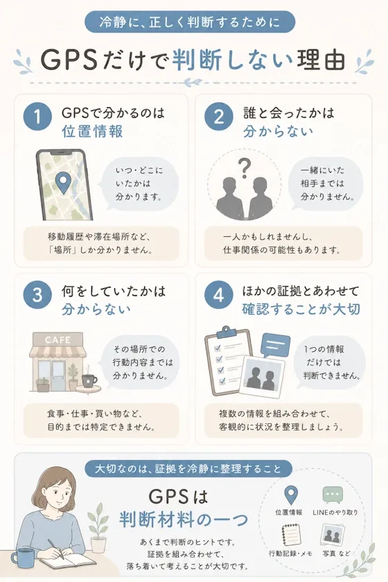 GPSだけで判断しない理由