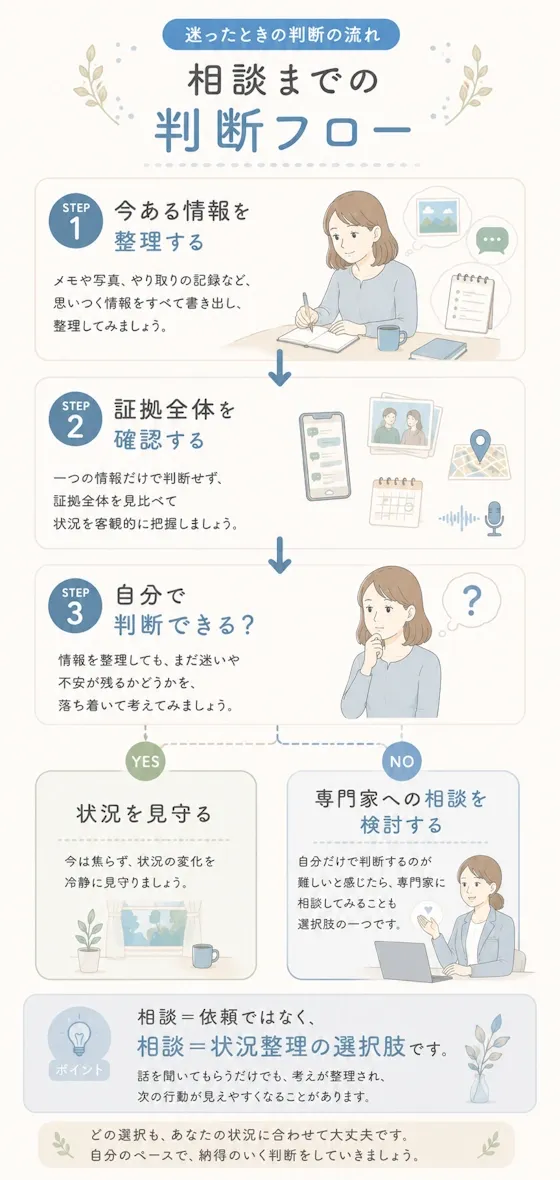 相談までの判断フロー