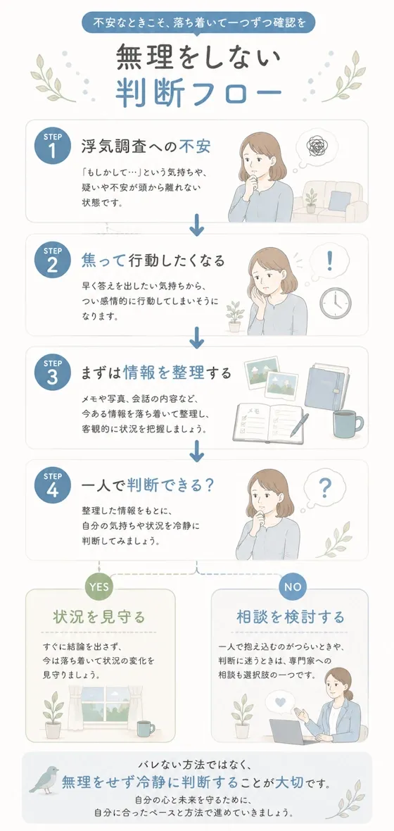 無理をしない判断フロー
