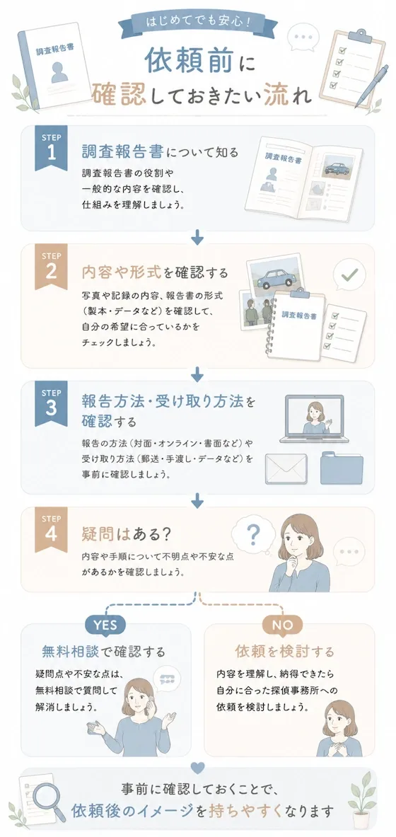 依頼前に確認しておきたい流れ