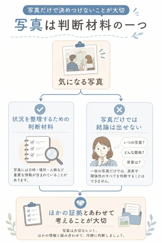 写真は判断材料の一つという考え方