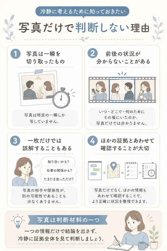 写真だけで判断しない理由