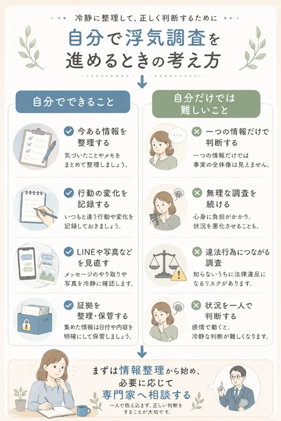 自分でできること・難しいこと
